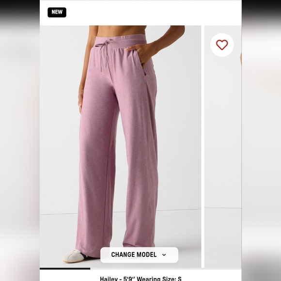 Fabletics Cloud Jersey Wide Leg Pant 29" - Picture 8 of 9